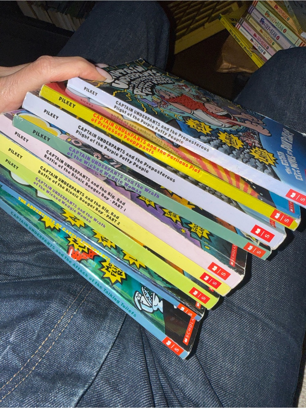 Captain Underpants Children's Book lot( set) - Colorful Paperback Collection
